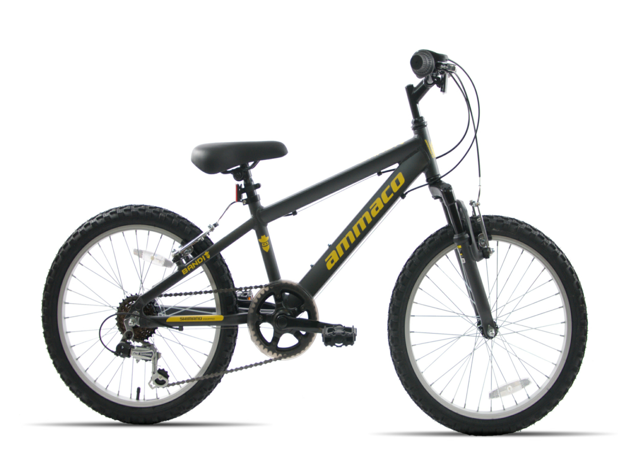 Ammaco Bandit 18 Inch Wheel Kids Mountain Bike Grey